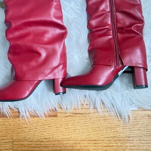 Unisa Red Heeled Boots